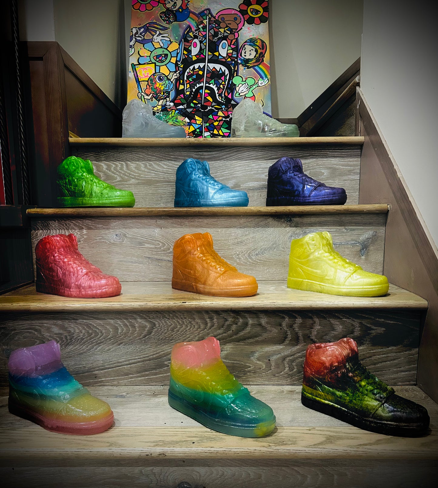 (SOLD OUT)Galaxy Rainbow AJ1 Sculpture