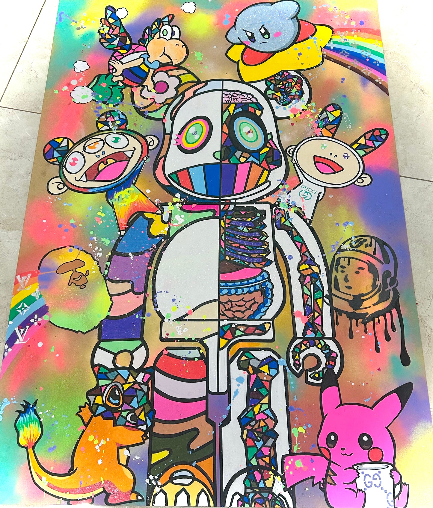 DISSECTED BEARBRICK RAINBOW