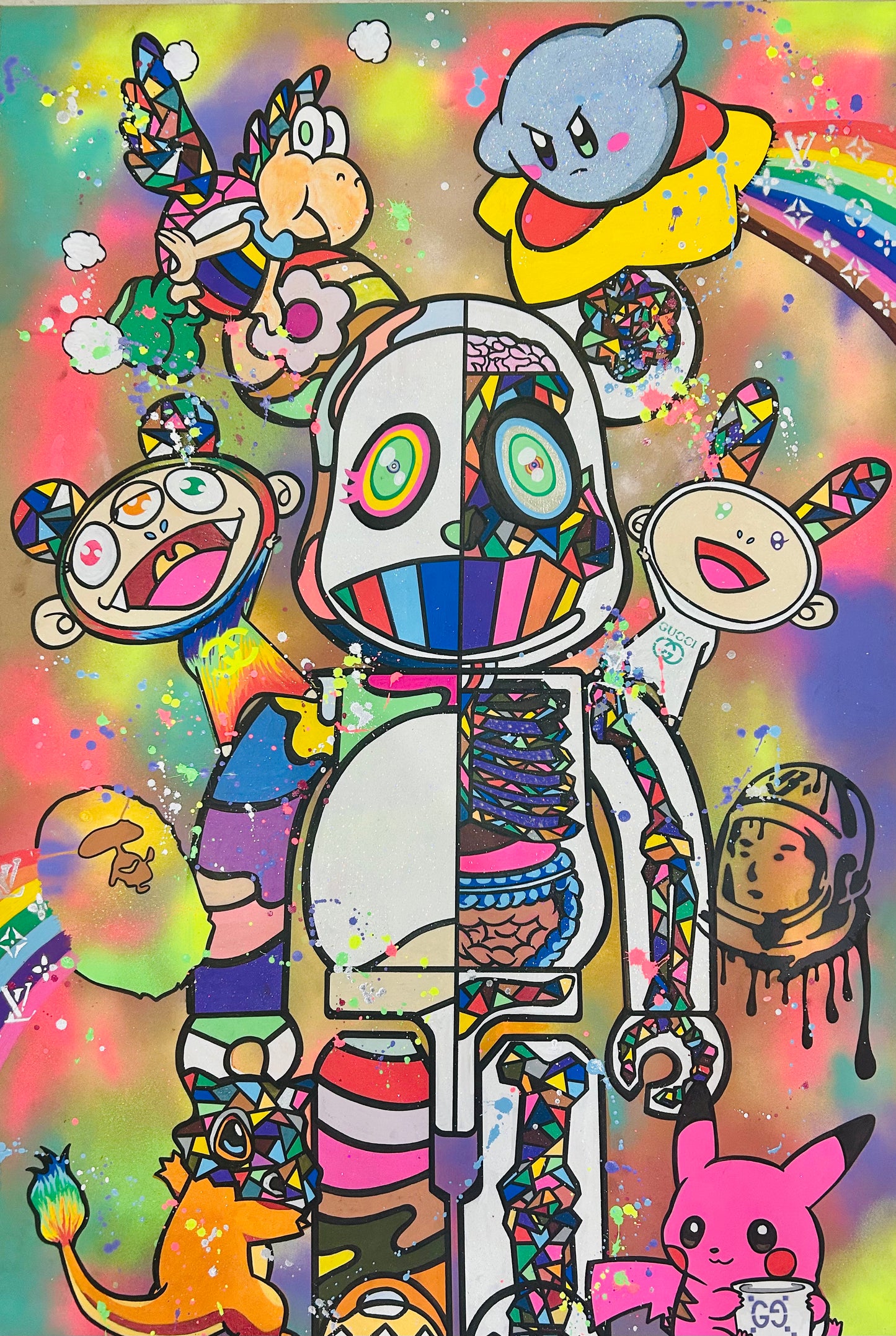 DISSECTED BEARBRICK RAINBOW