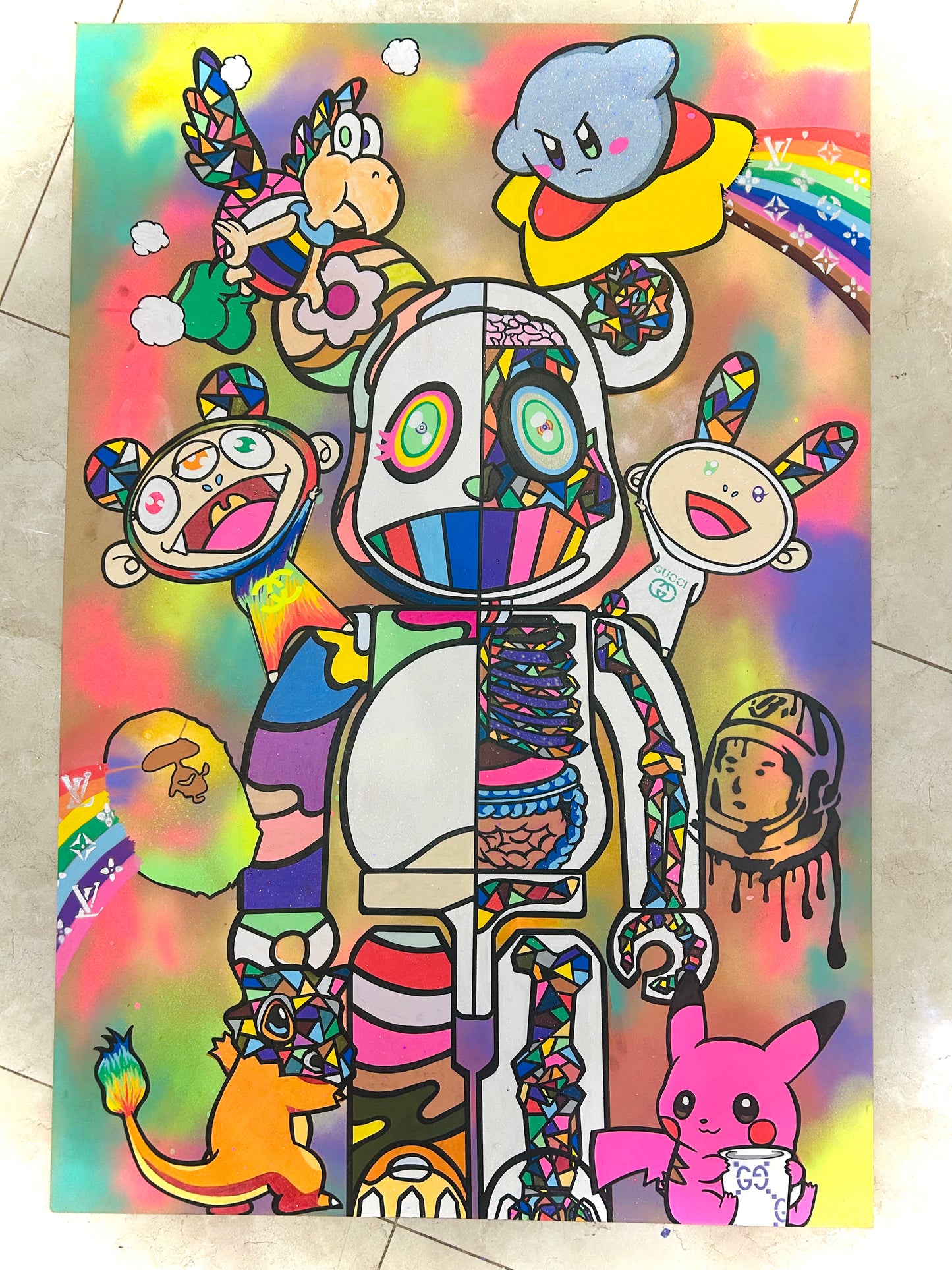 DISSECTED BEARBRICK RAINBOW